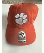 ‘47 Brand Clemson Tigers Men’s Logo Hat Cap Fitted Orange Size XXL NCAA - $28.24 CAD