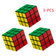  3PCSKids Fun Rubiks Cube Toy Rubix Mind Game Toy Classic Magic Rubic Puzzle Gif - £17.56 GBP