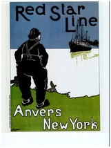 3716.Red star Line Anvers New York Poster.Decorating Home interior design wall - £12.91 GBP+