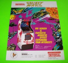 Galaxy Wars Arcade Flyer Original Vintage Video Game Vintage Space Age 1979  - $22.50