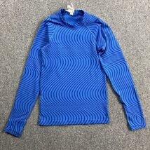Athleta Top Women&#39;s XS Blue Pullover Wavy Stripes Compression Active Nylon - €16,26 EUR