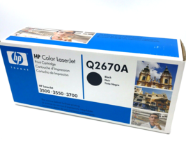 GENUINE HP 308A Q2670A Black Toner Cartridge LaserJet 3500 3550 3700 OEM - £17.53 GBP