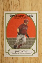 2005 Topps Baseball Card Cracker Jack Mini Stickers Jim Thome #45 Philadelphia - £1.56 GBP