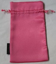 Sephora Satin Drawstring Bag Gift Pouch 9&quot; x 5&quot; Pink Vintage New - £6.29 GBP
