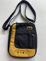 Tumi Tech Mckenna Nylon Crossbody Bag Black Yellow Shoulder Strap - £35.41 GBP