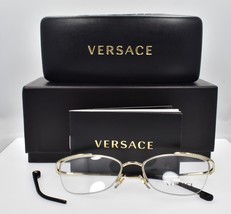 Versace 1261-B 1252 Women&#39;s Eyeglasses 52-17-140 Pale Gold BROKEN FOR PARTS - £58.58 GBP
