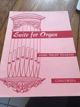 Suite For Organ Georg Philipp Telemann Concordia Ships N 24h - £12.27 GBP