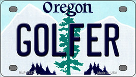 Golfer Oregon Novelty Mini Metal License Plate Tag - $14.95
