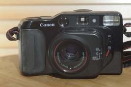 Vintage Canon Sure Shot Tele Camera 35mm Camera With Case. - £87.17 GBP
