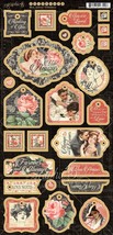 Graphic 45 Collector s Edition Chipboard Die Cuts 6 X12 inch Mon Amor inch - $565.83 MXN