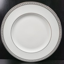 Wedgwood Contrasts Ulander Dinner Plate Black White Geometric Bone China England - £47.63 GBP