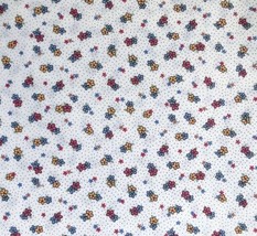 Summertime By Little Quilts Polka Dot Dainty Flower Material Cutter Fabric - £5.92 GBP