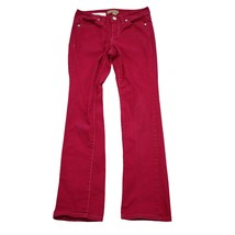 Vintage America Pants Womens 6 Petite Red Bootcut Low Rise Rhinestone Pocket - £18.48 GBP