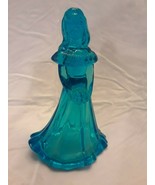 Fenton Art Glass Turquoise Bridesmaid Doll Figurine Blank Undecorated - $84.14