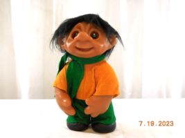 10" 1982 Dam Boy Black Hair With Orange Shirt & Green Pant Yellow Hat # 243 - $56.45