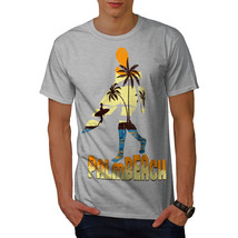 Wellcoda Beach Surf Sun Holiday Mens T-shirt, Miami Graphic Design Printed Tee - £14.92 GBP+