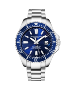 Stuhrling Depthmaster 3950A Quartz Diver - Blue Bezel - €147,67 EUR