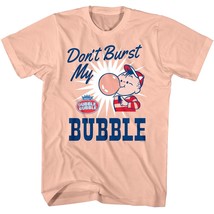 Tootsie Rolls Don&#39;t Burst My Bubble Peach Men&#39;s T Shirt - £19.55 GBP+