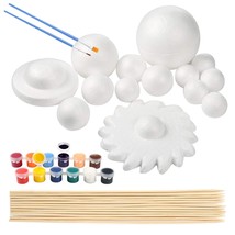 Solar System Model Foam Ball Kit Includes 14Pcs Mixed Sized Polystyrene ... - $37.99
