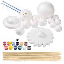 Solar System Model Foam Ball Kit Includes 14Pcs Mixed Sized Polystyrene ... - £29.70 GBP