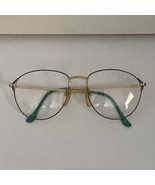 VTG NOS St. Moritz Miranda Green, Blue &amp; Gold Cat Eye Glasses Frames 55-... - €17,36 EUR