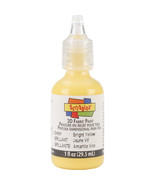 Scribbles 3D Fabric Paint 1oz Shiny  Bright Yellow - £10.30 GBP