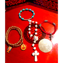 Stunning~Religious Lot of VTG BRACELETS - $20.79