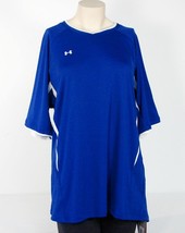 Under Armour Short Sleeve Soccer Jersey Shirt Blue Womans Extra Large XL... - $29.69