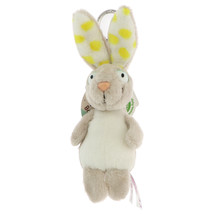 NICI Rabbit Bunny Gray Stuffed Animal Beanbag Key Chain 4 inches - $11.50