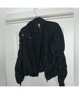 Wet Seal Women&#39;s Bomber Black Jacket Size Large - $25.00