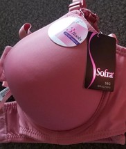 Sofra Brand ~ Women&#39;s Size 38C ~ Full Coverage ~ Rose in Color Bra - £17.58 GBP