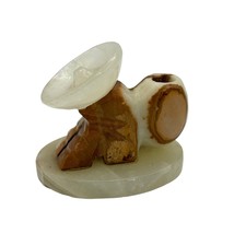 Vintage Siesta Sleeping Man Toothpick Holder Stone Onyx Marble 3.5x2x2.5 - £11.32 GBP