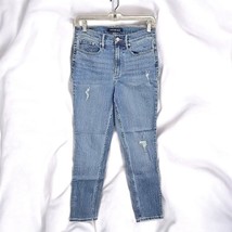 Calvin Klein Jeans Womans Size 28 Blue Ultimate Skinny Distressed Inseam... - £10.56 GBP