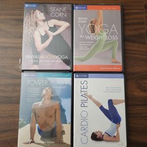 GAIAM Yoga DVD Lot Seane Corn, Quick Start Yoga, Power Yoga, Cardio Pilates - $16.00