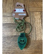 Christmas LED Ornament Green Necklace - $8.38