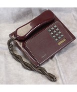 Diplomat Landline Phone Northern Telecom  Burgundy Tested Working  1970&#39;s - £46.69 GBP