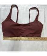CRZ YOGA Womens Sports Bra Padded Thin Straps, Yoga Bra Brown Mauve XXS - $21.99 CAD