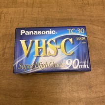 Panasonic VHS-C High Grade TC-30 Tape, 90 Min Record Time, New &amp; Sealed - $3.20