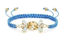 Juicy Couture gemstone  friendship adjustable  bracelet new $29.99 blue - £12.76 GBP