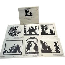 Else Hasselriis Silhouette Prints Hans Christian Andersen Fairy Tales Set of 6 - £35.14 GBP