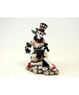 Jester WFL05 Clown w/ Top Hat Poker Face Card Dealer 6.5&quot; H Figurine - $904.75 MXN