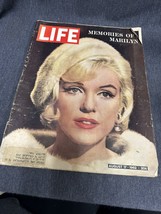 Vtg Lot Of 2 Marilyn Monroe Aug 17 1962 &amp; Aug 7 1962 Life Magazines With Photos - £40.35 GBP