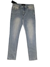 HOMME+FEMME Men&#39;s jeans light blue faded design front back pockets sz 34... - £41.28 GBP