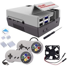 Retro Gaming Case For Raspberry Pi 4 Model B, Pi 4 Case With Fan And Hea... - £30.68 GBP