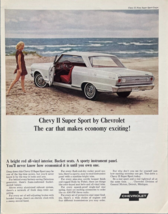 1965 Chevy II Super Sport Vintage Print Ad The Car That Makes Economy Exciting - £11.53 GBP