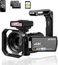 4K Camcorder Video Camera ORDRO FHD 1080P 60FPS 48MP WiFi Video Camera Recorder - £165.76 GBP