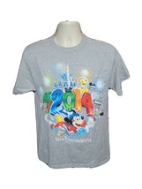 2014 Walt Disney World Mickey Mouse Donald Pluto Goofy Adult Medium Gray TShirt - £15.27 GBP