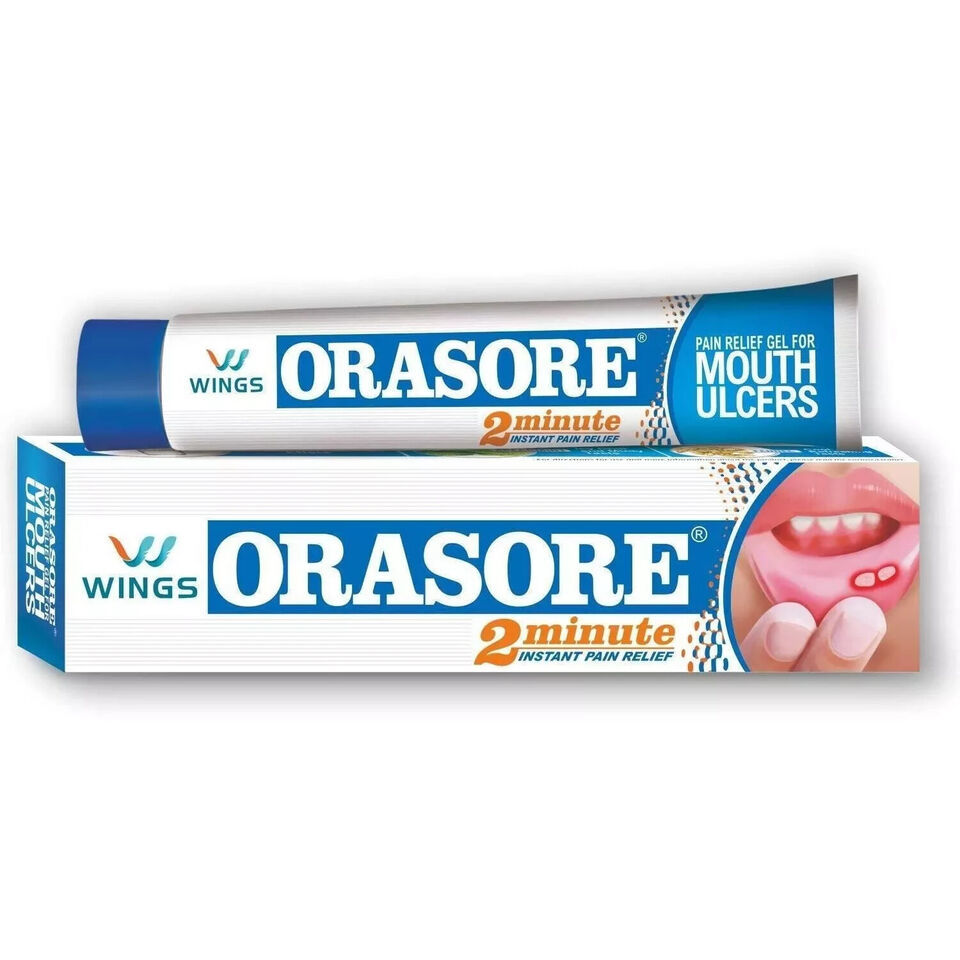 2 X Orasore Mouth Cream Gel For Mouth Ulcer and Sore Throat irritation 1... - $9.57