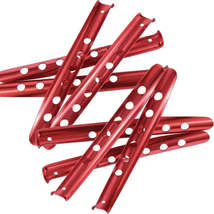 8-Pieces 31cm Aluminum U-Shaped Tent Pegs - Nails for Camping, Hiking, Snow &amp; Sa - £21.04 GBP