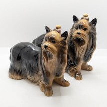 Coopercraft Yorkshire Terrier Dogs, Ceramic Figurines, Vintage - £27.58 GBP